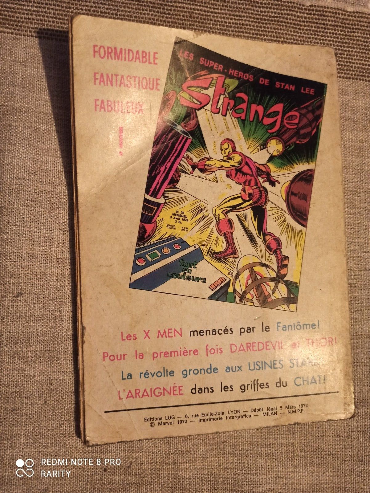 Comics Strange n°27 mars 1972 vintage Marvel Stan Lee super-héros tout en couleu