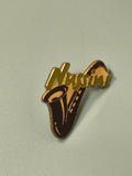 Vintage pin's Nussini saxophone, badge collection musique ancien rare