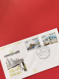 Enveloppe philatélie Monaco 750e Anniversaire Palais timbres cachet illustré