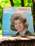 Vinyle 45 tours Sheila Philips années 60, pochette d’origine, vintage rare