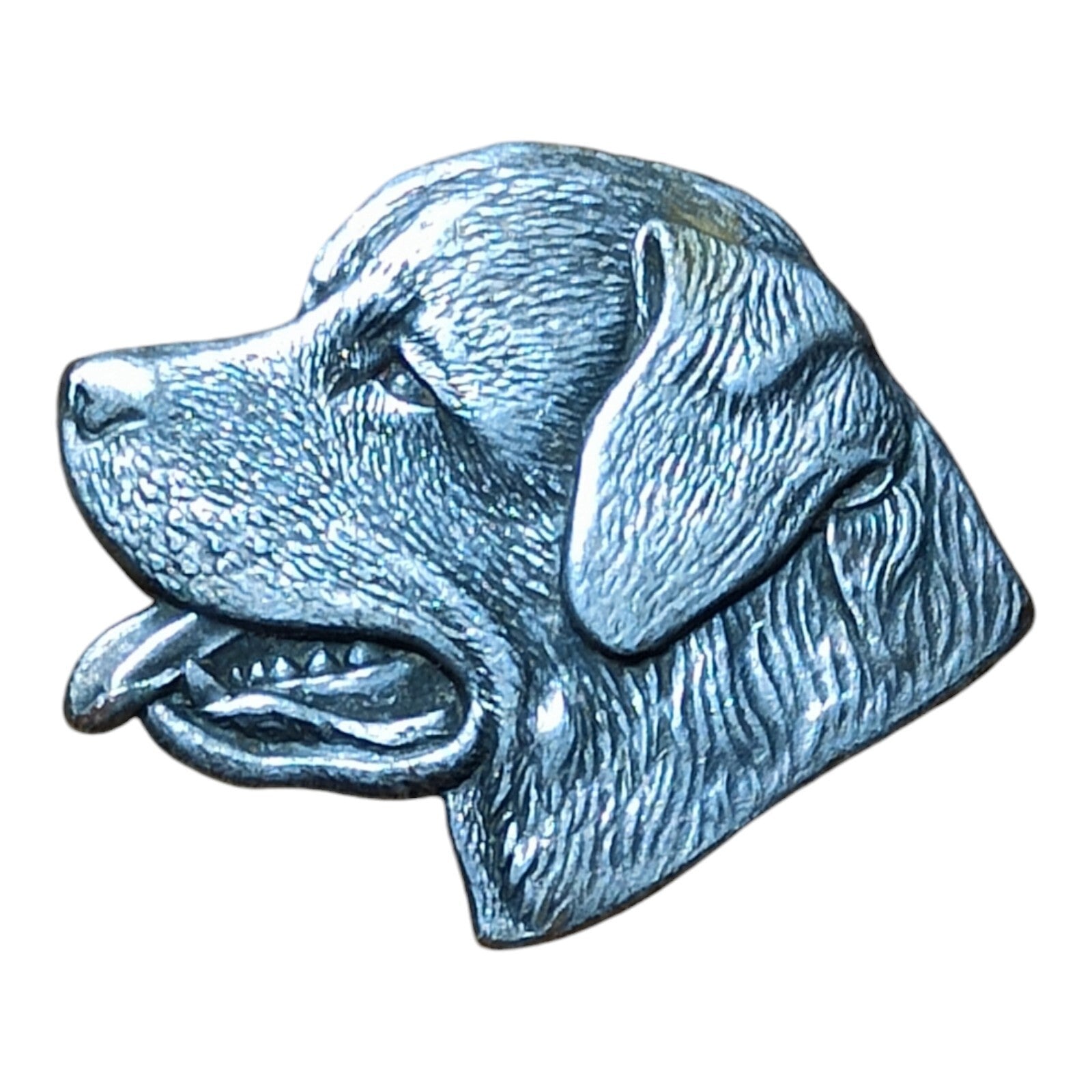 Plaque décorative Labrador métal massif, relief chien, style rétro, déco