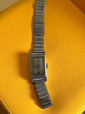 Montre femme mécanique vintage, bracelet extensible, rectangulaire rétro