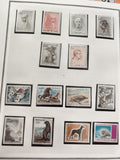 Timbres Monaco animaux Léonard de Vinci lot philatélie thématique faune