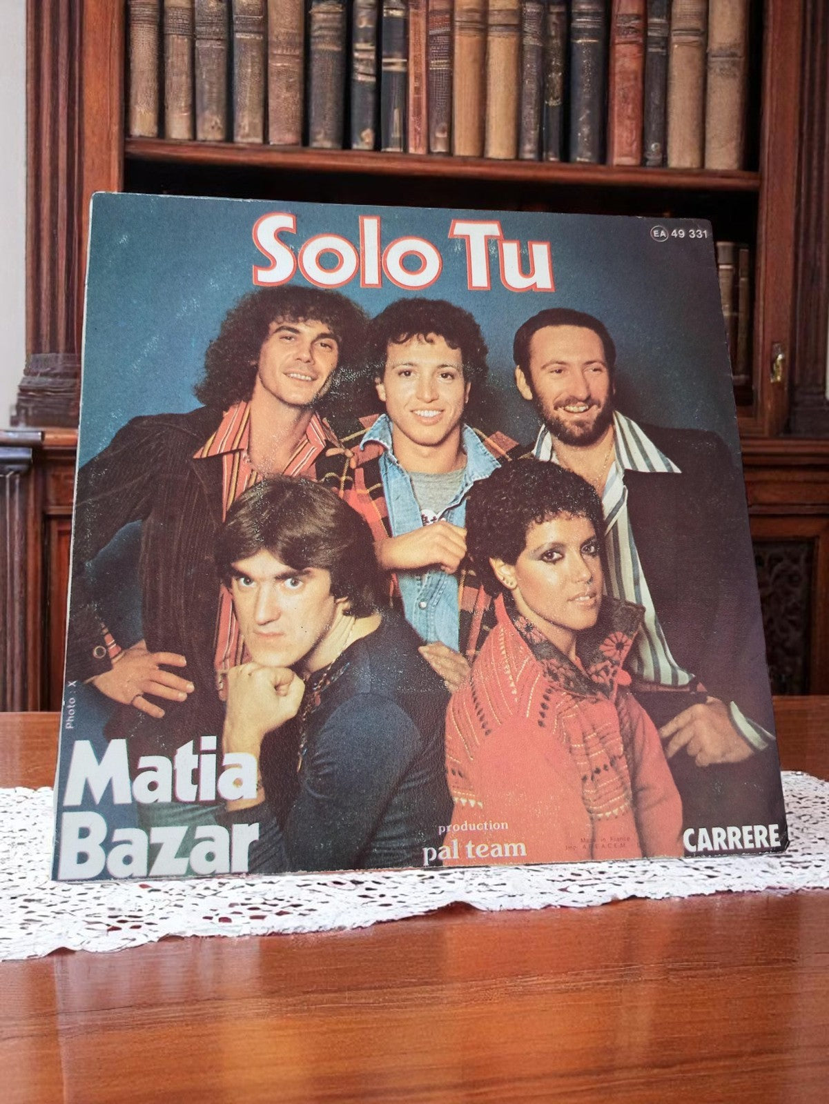 Vinyle 45 tours Solo Tu Matia Bazar Carrere vintage rétro EA 49 331