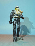 Figurine robot Winspector vintage rétro, jouet ancien noir doré rare