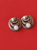 Paire de boucles d?oreilles vintage ancienne rétro pour collectionneur bijoux