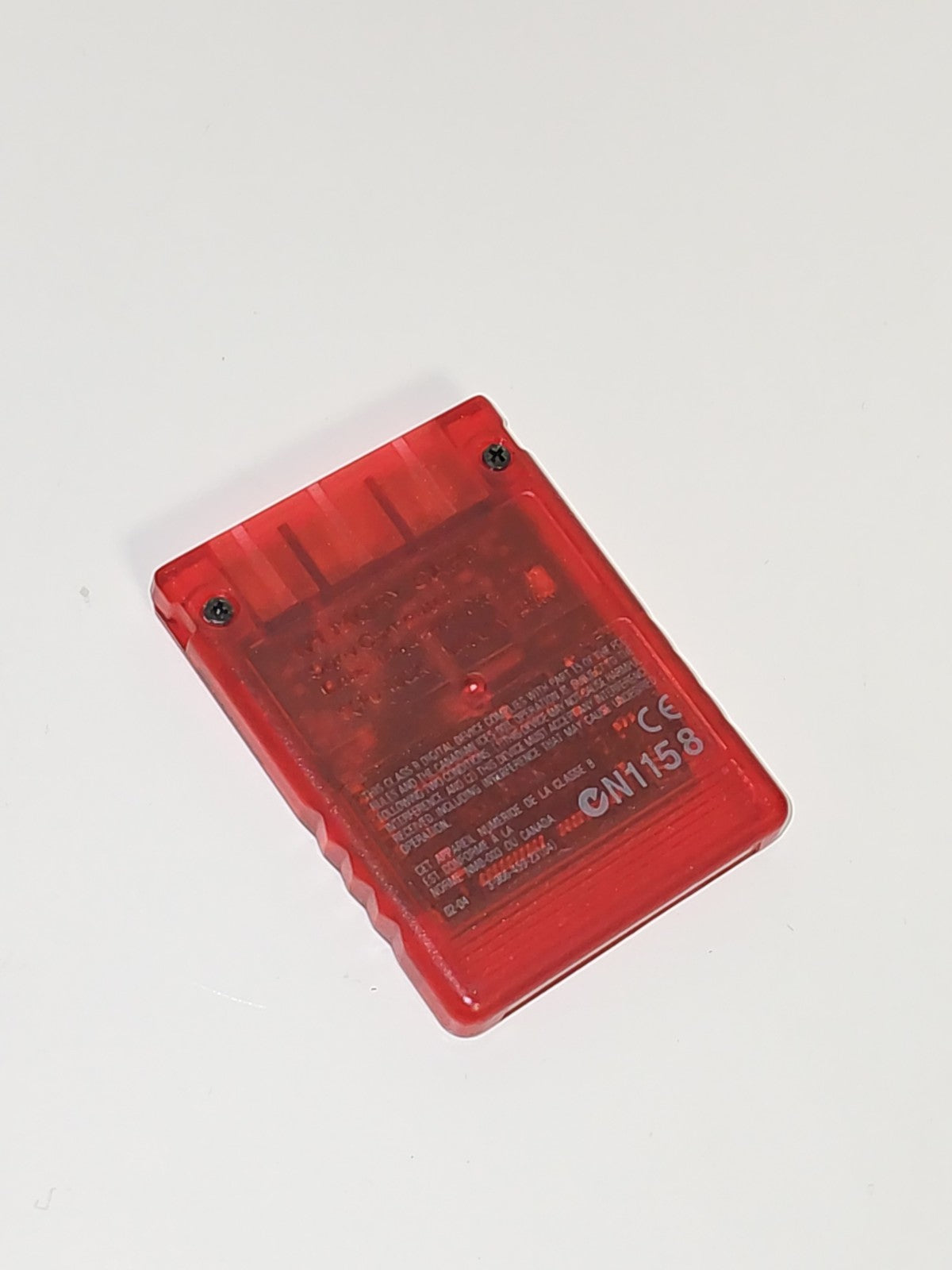Carte mémoire officielle Sony PS2 translucide, accessoire Playstation d'origine