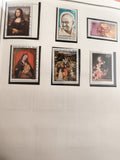 Timbres neufs République du Mali anciens, peintures, Gandhi, art, 5 pièces