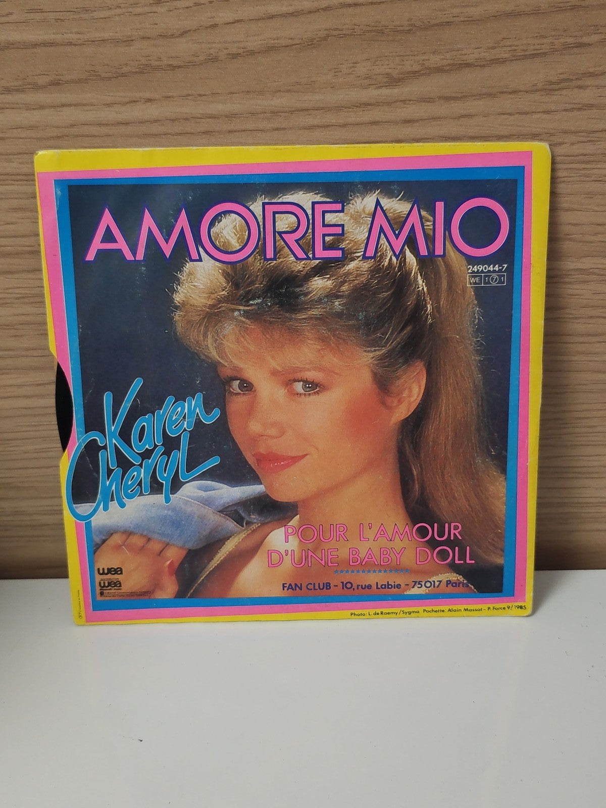 Vinyle 45 tours rétro Karen Cheryl ancien disque collection musique vintage