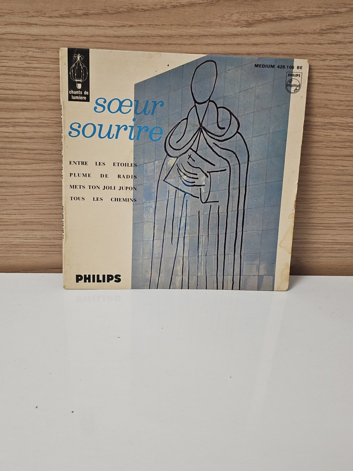 Disque vinyle 45 tours ancien S?ur Sourire rétro chanson française collection