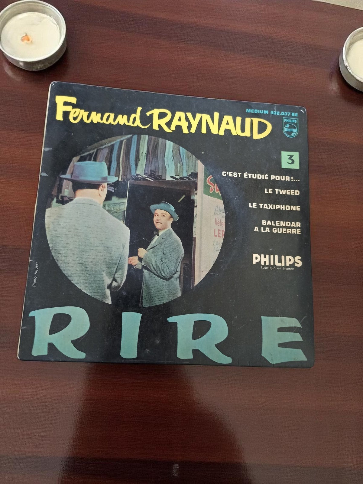 Disque vinyle 45 tours Fernand Raynaud Philips vintage années 60 humour rare