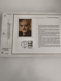 Feuillet CEF Georges Bernanos 1979 oblitéré, philatélie, tirage limité