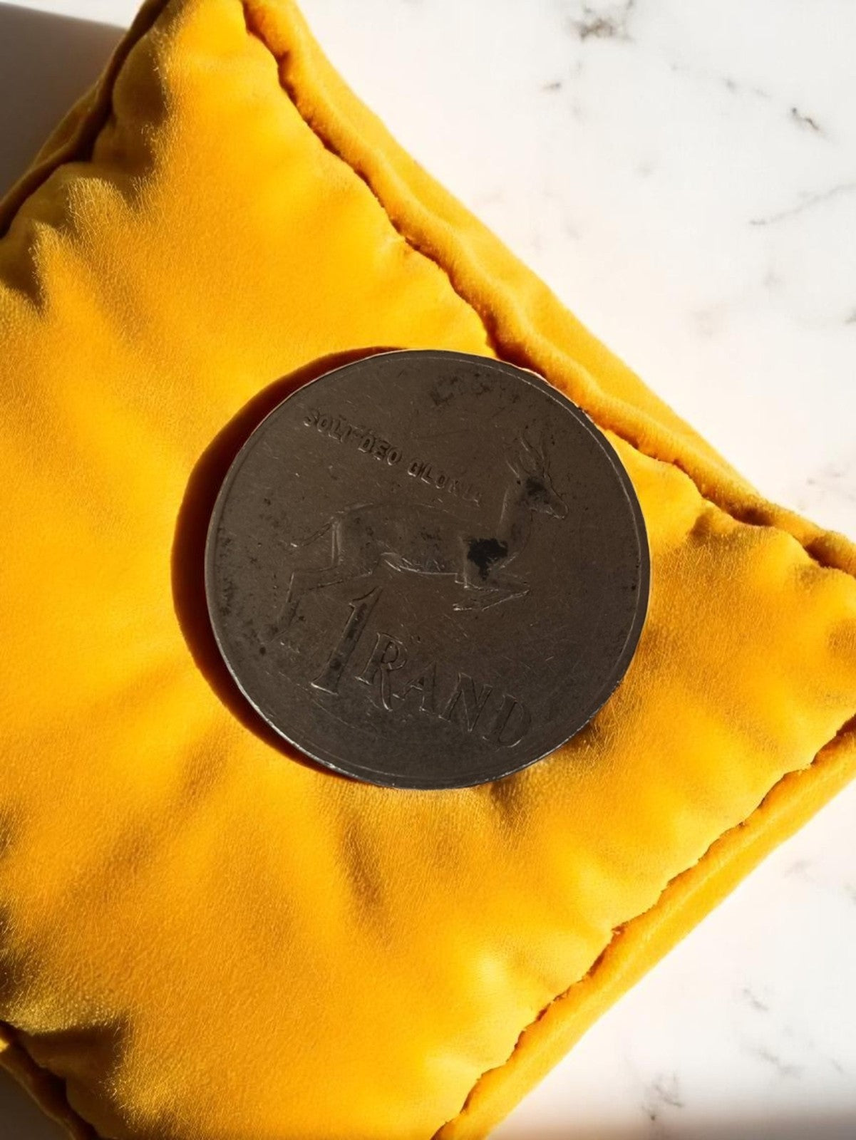 Pièce 1 Rand Afrique du Sud vintage ? Springbok, numismatique ancienne