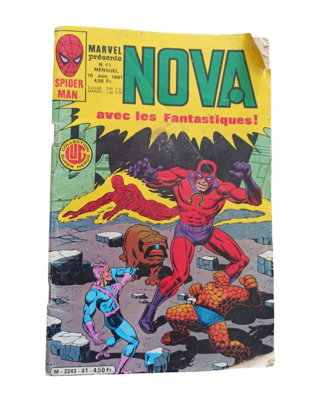 Comics Marvel Nova 41 1981 avec les Fantastiques Vintage rétro Spider-Man