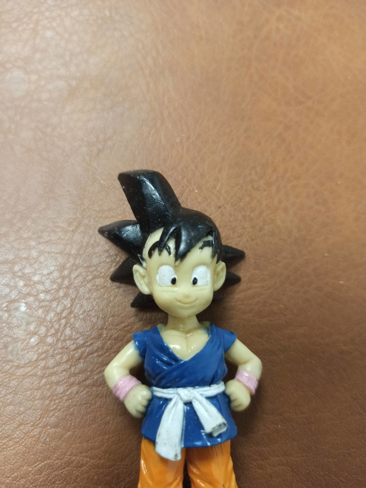 Figurine Dragon Ball Z Son Goku rétro vintage, jouet ancien DBZ bleu orange