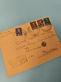 Ancienne enveloppe philatélie Roumanie Croix-Rouge, timbres anciens, collection