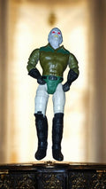 Figurine vintage Tex Hex Bravestarr 1986, articulée, costume vert, Mattel