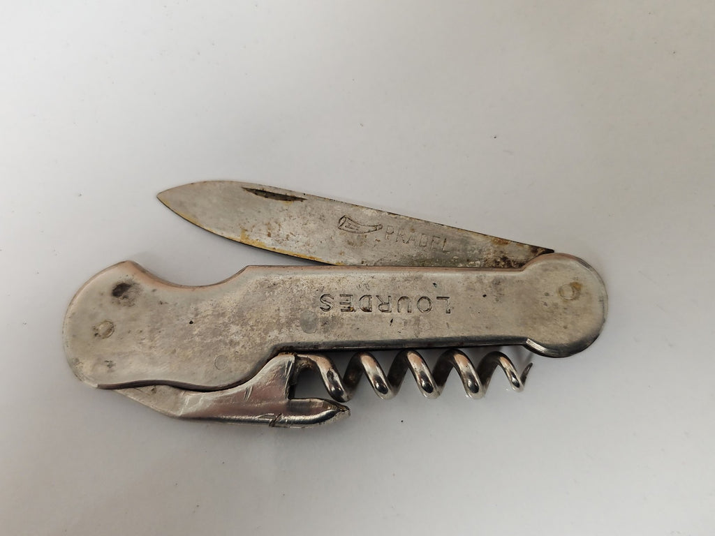 Ancien décapsuleur vintage Lourdes collection rétro souvenir France rare