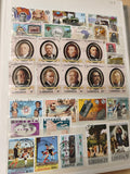 Lot de timbres oblitérés Liberia et divers pays, thématiques sport, portraits, l