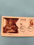 Lettre Premier Jour Rembrandt 1957 Paris, timbre 15F République Française