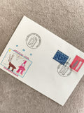 Lettre premier jour Finlande 1983 Noël FDC timbres Helsinki philatélie