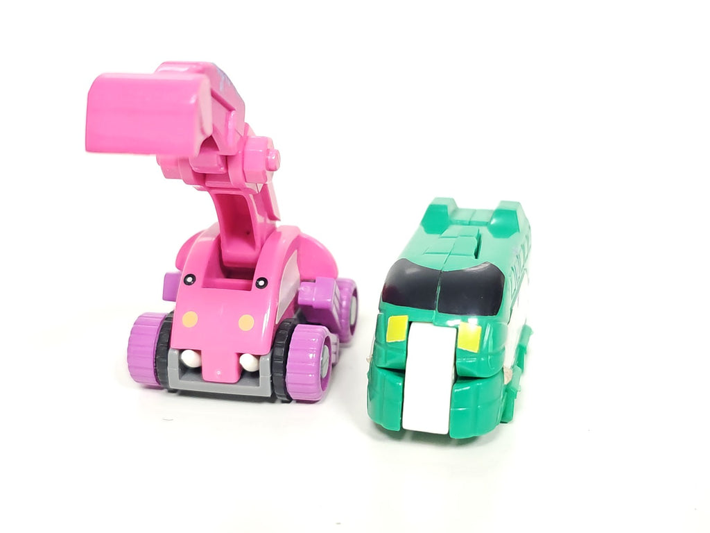Lot de figurines TRANSFORMERS Kinder, robots miniatures, jouets articulés d'occa