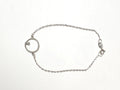 Collier massif en argent, bijou élégant d'occasion, accessoire mode femme