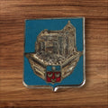 Insigne militaire Armée de l'Air vintage blason émaillé bleu écusson