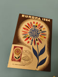 Enveloppe premier jour FDC Europa 1964 Strasbourg fleur multicolore (Ref 11)