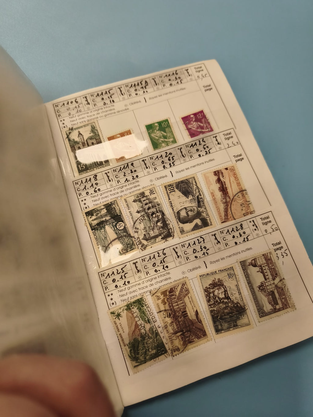 Lot timbres ancien carnet à choix Yvert & Tellier France oblitérés collection