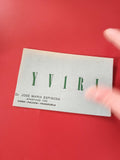 Carte radio YV1RI Dr Jose Maria Espinosa Coro Venezuela, impression verte