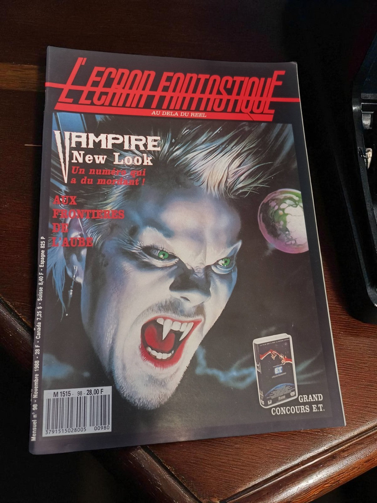 Magazine cinéma L'Écran Fantastique n°198 vampire rétro vintage 1998
