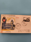 Enveloppe Premier Jour Uzès 1957 Duché cachet philatélie FDC historique
