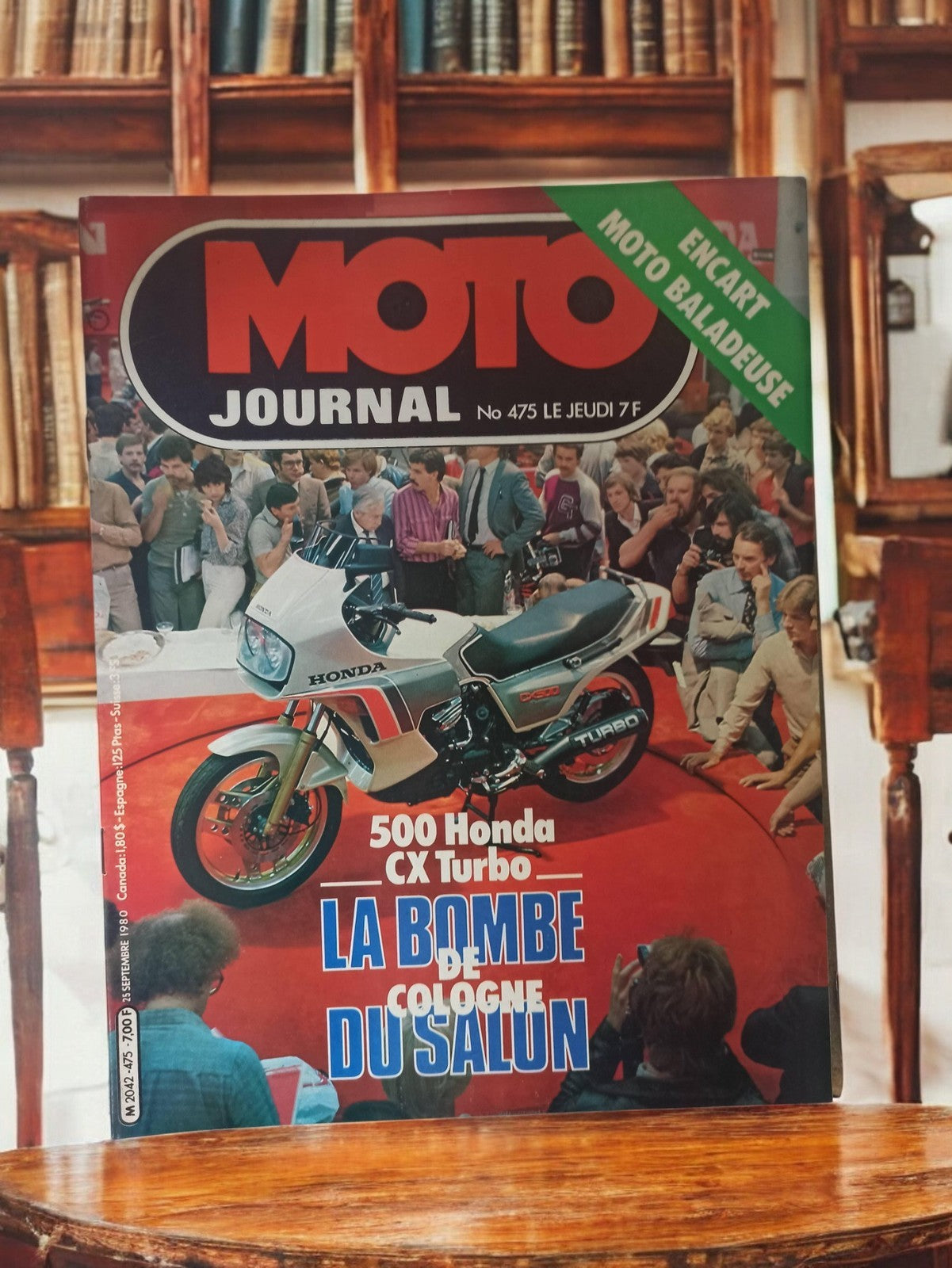 Magazine Moto Journal n°475 1980 Honda CX Turbo rétro ancien moto vintage