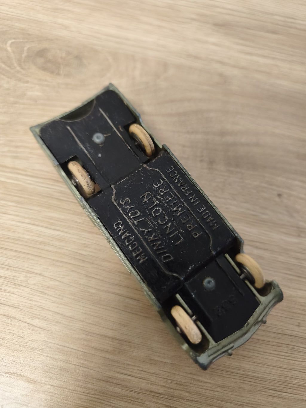 Vintage Dinky Toys Lincoln Premier vert pois, berline ancienne collection