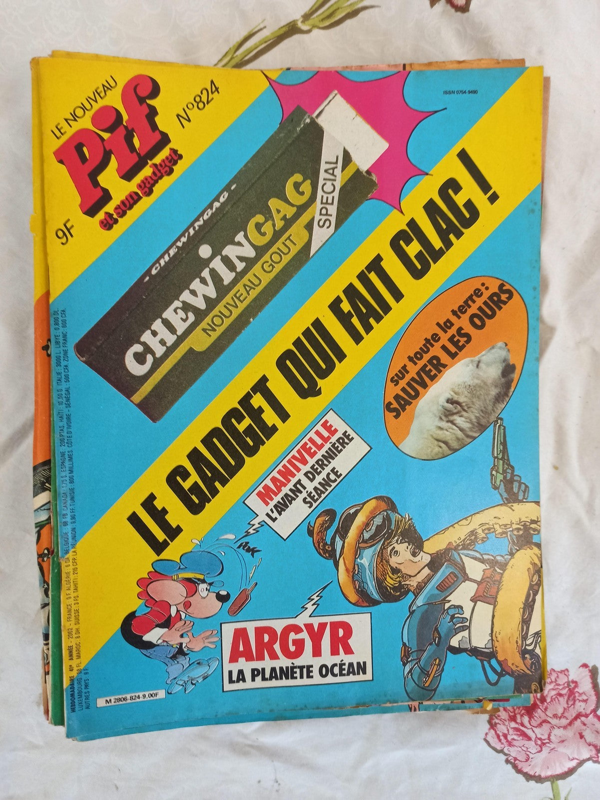 Magazine Pif Gadget n°824 vintage rétro France presse BD jeunesse années 80