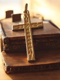 Croix Religieuse Vintage Plaquée Or