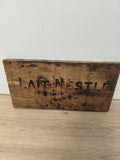 Ancienne pancarte publicitaire bois Nestlé LAIT, déco vintage authentique