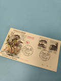 Enveloppe premier jour d?émission FDC animaux Buffon loutre blaireau 1988