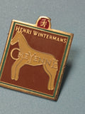 Pin's vintage Cheyenne Henri Wintermans émaillé carré collection tabac