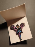 Pin's Overwatch Sombra violet noir émaillé badge gamer cosplay