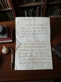 Lettre manuscrite ancienne 1918 armistice Première Guerre écriture vintage