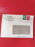 Enveloppe philatélie Par Avion S.I.P.R Réunion timbrée 1974 fenêtre