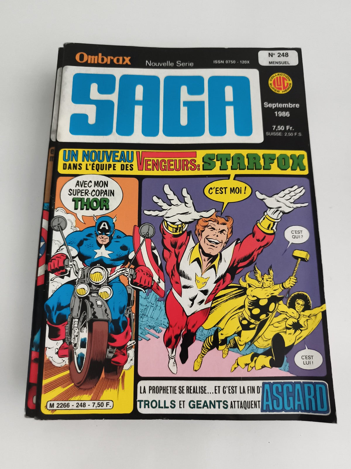 Comic Ombrax Saga n°248 septembre 1986 Starfox Marvel ancien très bon état