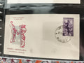 Lettre premier jour Italie 1955 POSTE ITALIANE 50 lire oblitérée philatélie anci