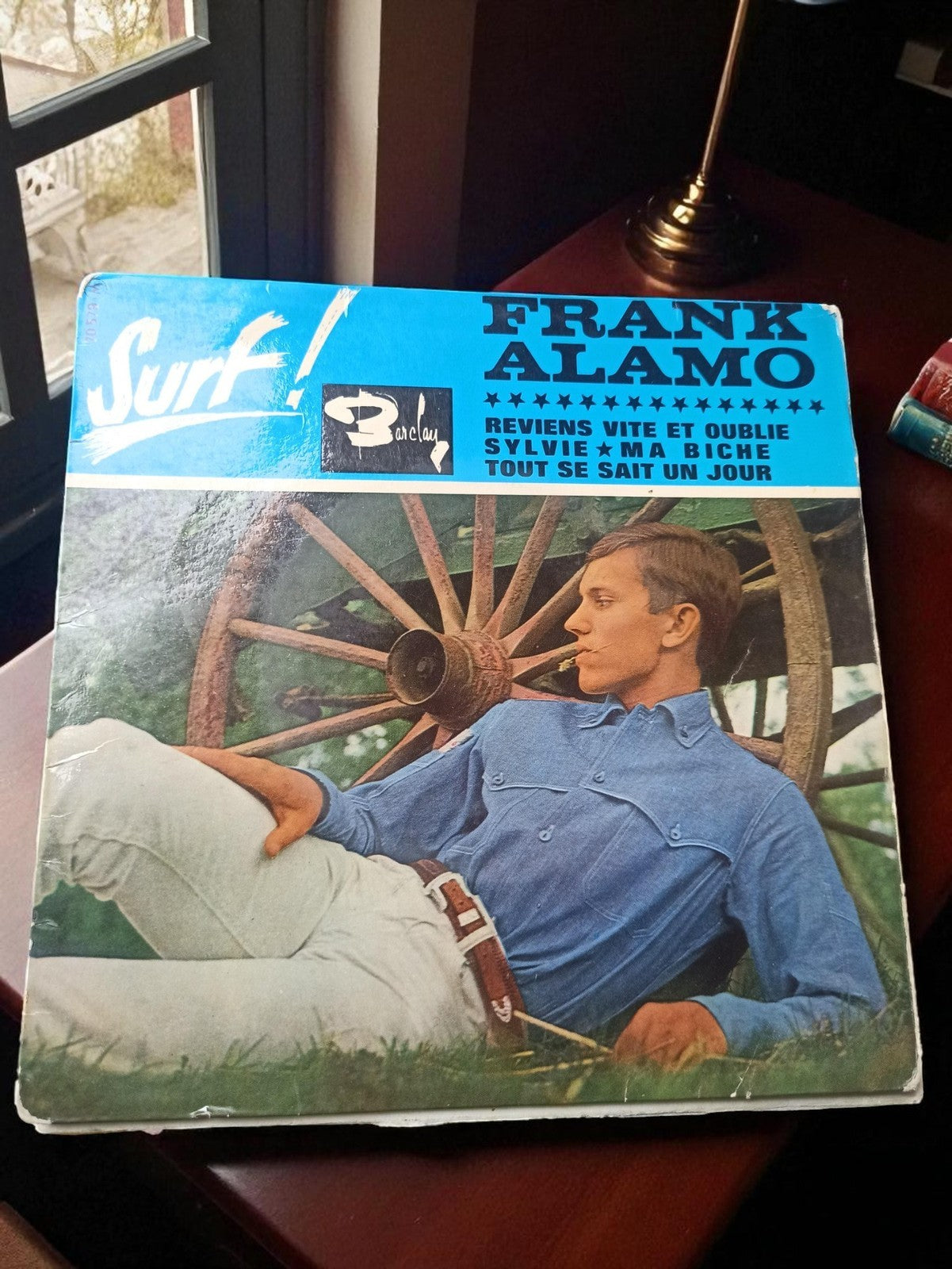 Disque vinyle 45 tours Frank Alamo Barclay vintage années 60 pochette surf rétro