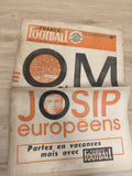 Ancien journal France Football OM Josip 1971 vintage Olympique de Marseille