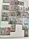 Timbres Espagne anciens oblitérés thématiques monuments avions sport