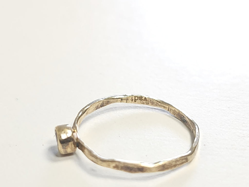 Bague vintage en argent ancienne, taille 51, bijou rétro collection femme