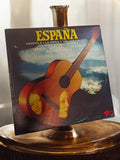 Disque vinyle ancien ESPAÑA Popul LP pochette guitare rétro vintage musique